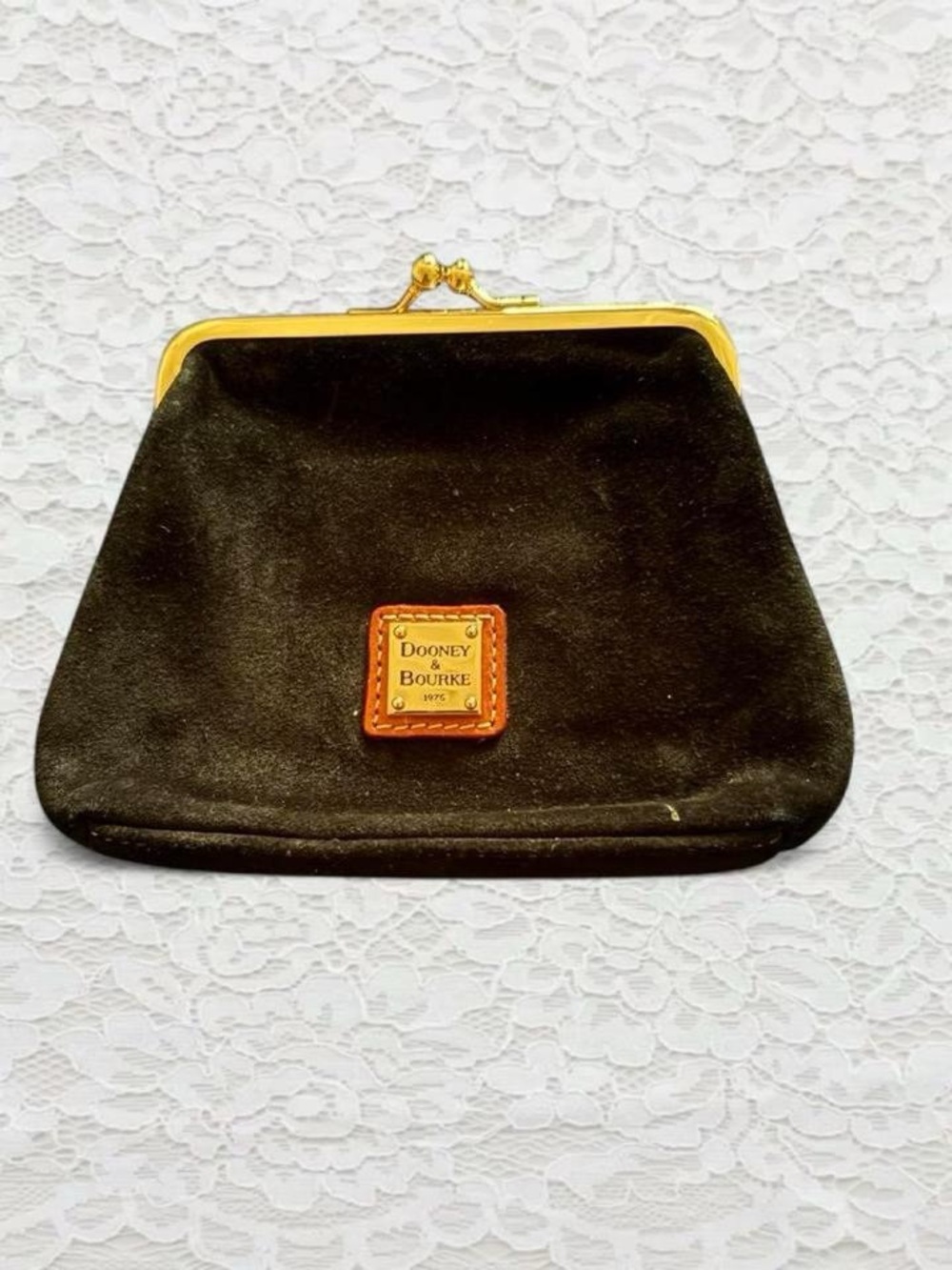 Black Dooney & Bourke suede leather pouch